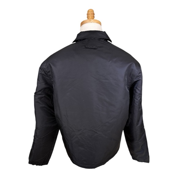 Hudson Jeans co NWT SZ SM Logo Varsity jacket in black /white color way - Picture 3 of 16